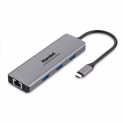 Hamlet HDKC-PD200, Avec fil, USB 3.2 Gen 1 (3.1 Gen 1) Type-C, 85 W, 3,5 mm, Gris, 5 Gbit/s