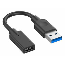 Hamlet XADU3-UCF01 câble USB USB 3.2 Gen 1 (3.1 Gen 1) 0,1 m USB A USB C Noir