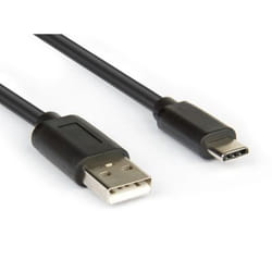 Hamlet XCU2A-UC-MM10 câble USB 1 m USB 2.0 USB A USB C Noir