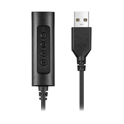 Hamlet HHEADA-UA changeur de genre de câble USB-A 3,5mm Noir