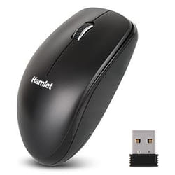 Hamlet XMICERF-24GS souris Universel Ambidextre RF Wireless + USB Type-A Optique 1000 DPI
