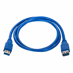 Hamlet XCU3A-MF18 câble USB USB 3.2 Gen 1 (3.1 Gen 1) 1,8 m USB A Bleu - Vue supplémentaire 2