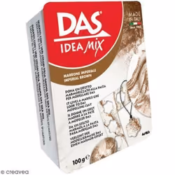 Pâte autodurcissante DAS MIX à mélanger - Effet marbré - Marron impérial - 100 g - GIOTTO