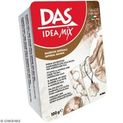 Pâte autodurcissante DAS MIX à mélanger - Effet marbré - Marron impérial - 100 g - GIOTTO