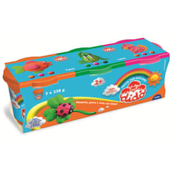 FILA Didò Tris Pâte à modeler 660 g Vert, Magenta, Orange 3 pièce(s)