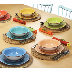 Tognana Porcellane Louise kit de vaisselle 18 pièce(s) Vitrocéramique Multicolore