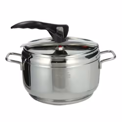Tognana Porcellane V5458J2INOX, 5 L, Vitrocéramique, Gaz, Halogène, Induction, Plaque étanche, Noir, Acier inoxydable, Acier  ...