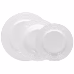 Tognana Porcellane PS070182145, 6 personne(s), Porcelaine, Blanc, Circles, Polis, Rond
