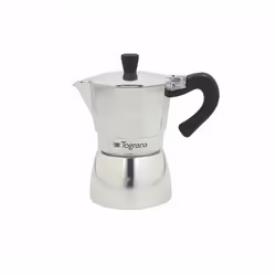 Tognana Porcellane V4430111ALL, Cafetière à moka, Noir, Argent, Aluminium, 1 tasses, Grancucina, CE