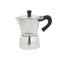 Tognana Porcellane V4430121ALL machine à café manuelle Cafetière à moka Noir, Argent