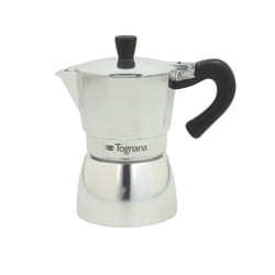 Tognana Porcellane V4430131ALL machine à café manuelle Cafetière à moka Noir, Argent