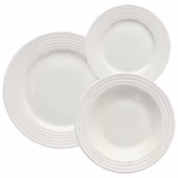 Tognana Porcellane PS070182175, Plateau de service, Porcelaine, Blanc, Rond, 19 cm, 22 cm
