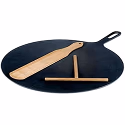 Crêpière Bretonne en Fonte ILSA - 32 cm - Spatule et distributeur de pâte inclus