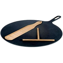 Crêpière Bretonne en Fonte ILSA - 32 cm - Spatule et distributeur de pâte inclus