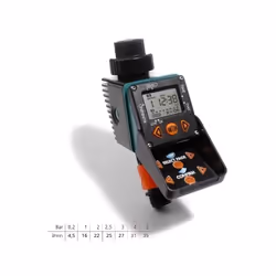 Claber Aquauno Video-2, Minuterie d'arrosage numérique, 1439 min, Noir, Vert, Orange, 1 pièce(s)