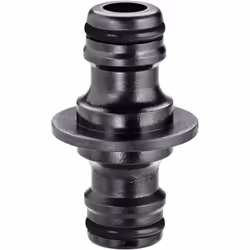 Raccordement de 2 tuyaux avec raccord automatique pour tuyau de jardin. Avec cet élément de jonction il suffit d'un "click" p ...