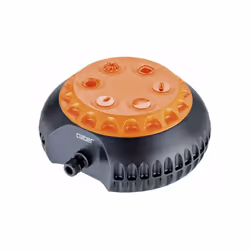 Arroseur statique multifonction au nouveau design. En tournant la tête, il est possible d'obtenir 4 jets différents : douche, ...
