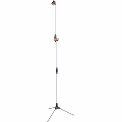 Douche sur trépied pour terrasse, jardin et camping. En trois éléments en aluminium inoxydable. Dispositif à levier exentriqu ...