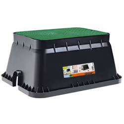 Cockpit rectangulaire moyen Claber. De forme rectangulaire avec couvercle protégé par un dispositif de fermeture anti-vandali ...