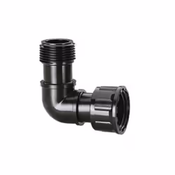Coude 1" femelle x 1" mâle Claber. Coude de raccordement d'une électrovanne pour canalisations 1" femelle/mâle (26-34 mm).