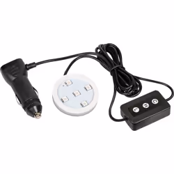 Base lumineuse à led pour désodorisant, 10-30V, 7 couleurs selectionnables, avec dimmer, avec cable 1,5m - Compatible avec le ...