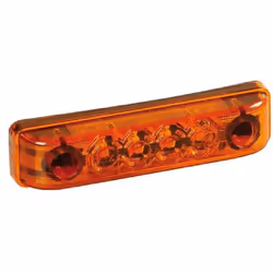Feu 4 leds LA-7 orange 24V Feux de signalisation éclairage orange. Norme étanchéité IP67. Alimenté en 24V.