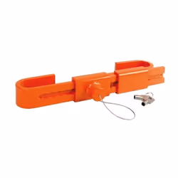 Le Cadenas container Shutlok en acier - Couleur aleatoire gris ou orange est un cadenas pour conteneur et fourgon de transpor ...