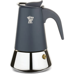 Pezzetti - Steelexpress Cafetière En Acier Émaillé À Induction (4 Tasses) - Gris