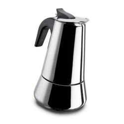 Ghidini Cipriano 1388 machine à café manuelle Cafetière à moka Noir, Acier inoxydable