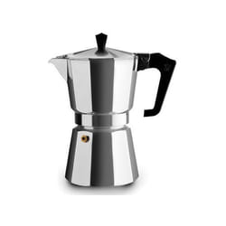 PEZZETTI Italexpress Cafetière à moka 0,7 L Aluminium, Noir