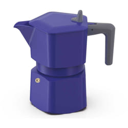 Cafetiere Italienne - Pezzetti - Pentaexpress - Aluminium - 3 Tasses - Bleu
