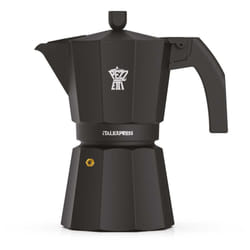 Cafetiere Italienne - Pezzetti - Italexpress - Aluminium - 3 Tasses - Noir