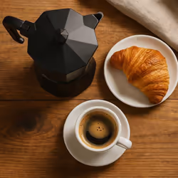 Cafetiere Italienne - Pezzetti - Italexpress - Aluminium - 3 Tasses - Noir - Vue supplémentaire 2