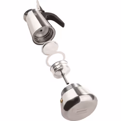 Cafetiere Italienne - Pezzetti - Steelexpress - Acier Inoxydable - 10 Tasses - Tous Feux Dont Induction - Bleu - Vue supplémentaire 2