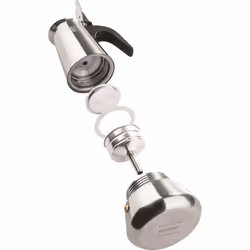Cafetiere Italienne - Pezzetti - Steelexpress - Acier Inoxydable - 2 Tasses - Tous Feux Dont Induction - Orange - Vue supplémentaire 2