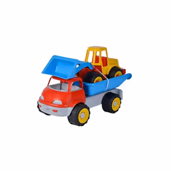 SIMBA 107134610 CAMION BENNE AVEC PELLE, JOUET DE SABLE, 29 CM/36 CM, MATÉRIAU SOUPLE POUR PNEUS À PARTIR DE 10 MOIS