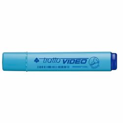 Tratto Video, 12 pièce(s), Bleu, Pointe biseautée, Bleu, 1 mm, 5 mm