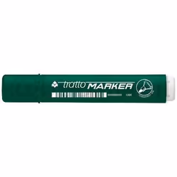 Tratto Marker, Vert, Pointe ogive, Vert, 1,4 mm, Carton, Verre, Cuir, Métal, Plastique, Polystyrène, Bois, Encre à base d'alc ...