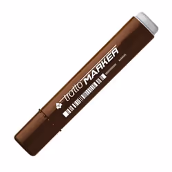 Tratto Marker, Marron, Pointe ogive, Marron, 1,4 mm, Carton, Verre, Cuir, Métal, Plastique, Polystyrène, Bois, Encre à base d ...
