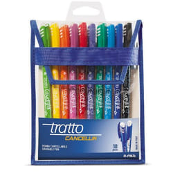 Tratto 834700 stylo à encre gel Noir, Bleu, Vert, Bleu clair, Vert clair, Orange, Rouge, Jaune 10 pièce(s)