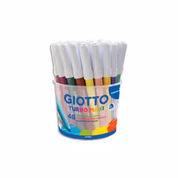 Giotto F526000, Extra-large, 48 couleurs, Couleurs assorties, Pointe ogive, 5 mm, Multicolore