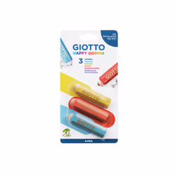 Giotto Happy Gomma gomme à effacer Multicolore 3 pièce(s)