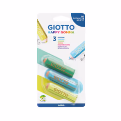 Giotto Happy Gomma gomme à effacer Multicolore 3 pièce(s) - Vue supplémentaire 4