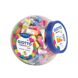 Giotto Fluo gomme à effacer Élastomère thermoplastique (TPE) Bleu, Fuchsia, Vert, Orange, Jaune 120 pièce(s)