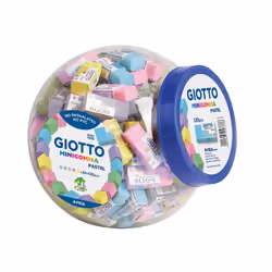 Giotto Pastel, Élastomère thermoplastique (TPE), Vert, Jaune, Bleu, Rose, Violet, Adultes et enfants, 16 mm, 38 mm, 15 mm