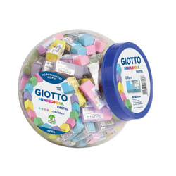 Giotto Pastel gomme à effacer Élastomère thermoplastique (TPE) Vert, Jaune, Bleu, Rose, Violet 120 pièce(s)