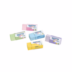 Giotto Pastel gomme à effacer Élastomère thermoplastique (TPE) Vert, Jaune, Bleu, Rose, Violet 120 pièce(s)