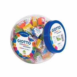 Giotto Fluo, Taille crayon manuel, Bleu, Fuchsia, Vert, Orange, Jaune, Plastique, Acier, 7,5 mm