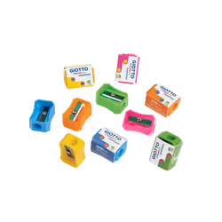 Giotto Fluo Taille crayon manuel Bleu, Fuchsia, Vert, Orange, Jaune