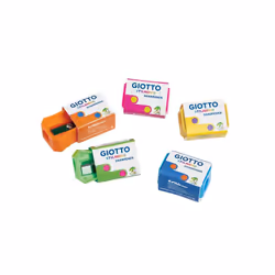 Giotto Fluo Taille crayon manuel Bleu, Fuchsia, Vert, Orange, Jaune